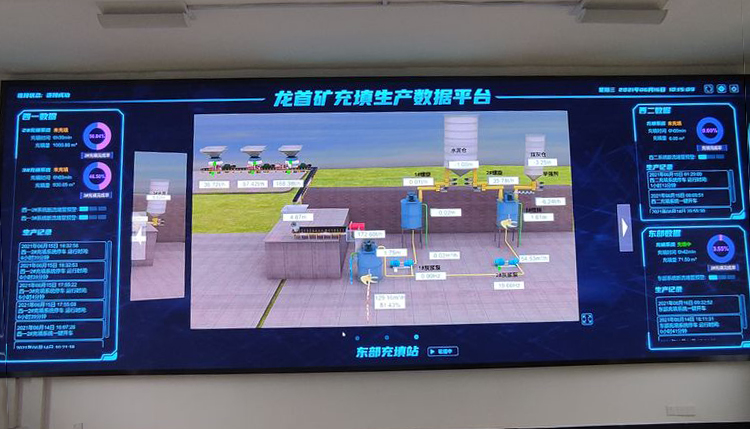 金川集团龙首矿智慧充填集中智能控制系统试运行